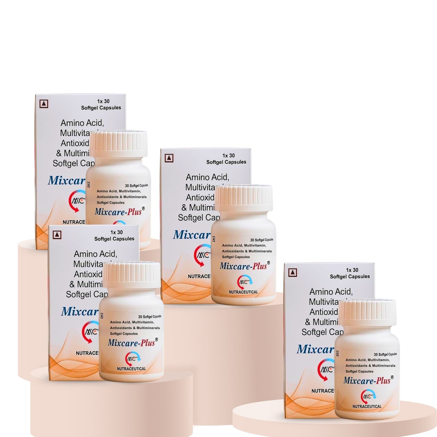 Multivitamin Antioxidents Soft Gel 30 Capsules Bottle Pack of 4